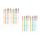 4 Set 10 Pezzi Unghie Cristallo Acrylic Punta Argentata 6