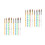 4 Set 10 Pezzi Unghie Cristallo Acrylic Punta Argentata 8