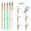 4 Set 10 Pezzi Unghie Cristallo Acrylic Punta Argentata 2