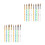 4 Set 10 Pezzi Unghie Cristallo Acrylic Punta Argentata 4