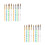 4 Set 10 Pezzi Unghie Cristallo Acrylic Punta Argentata 7