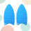 2 Unidades Tapete Silicone Proteção Térmica Azul 9