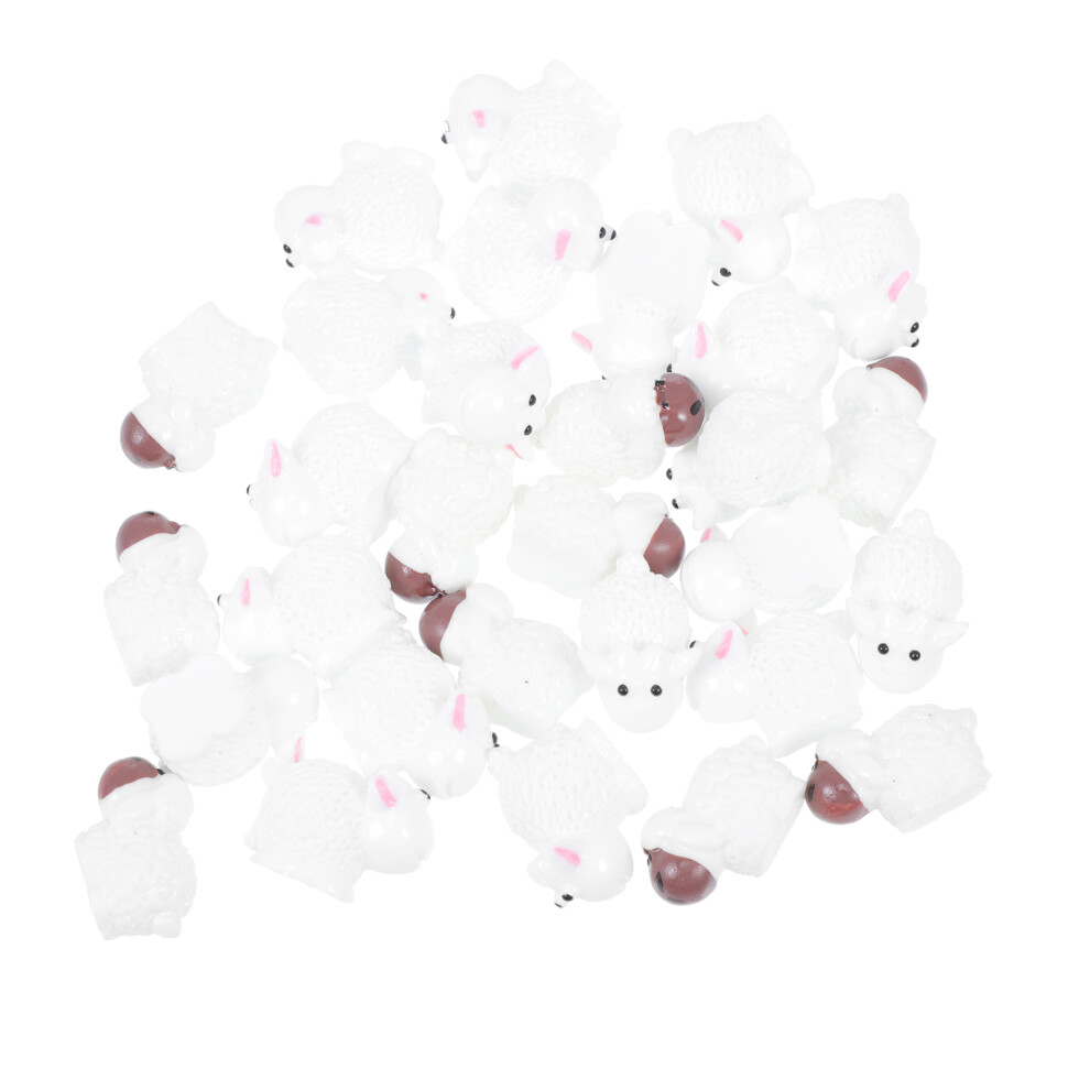 30 Sztuk Miniatury Owcy I KozłA Z żYwicy Do Dekoracji Mikrokrajobrazu-image