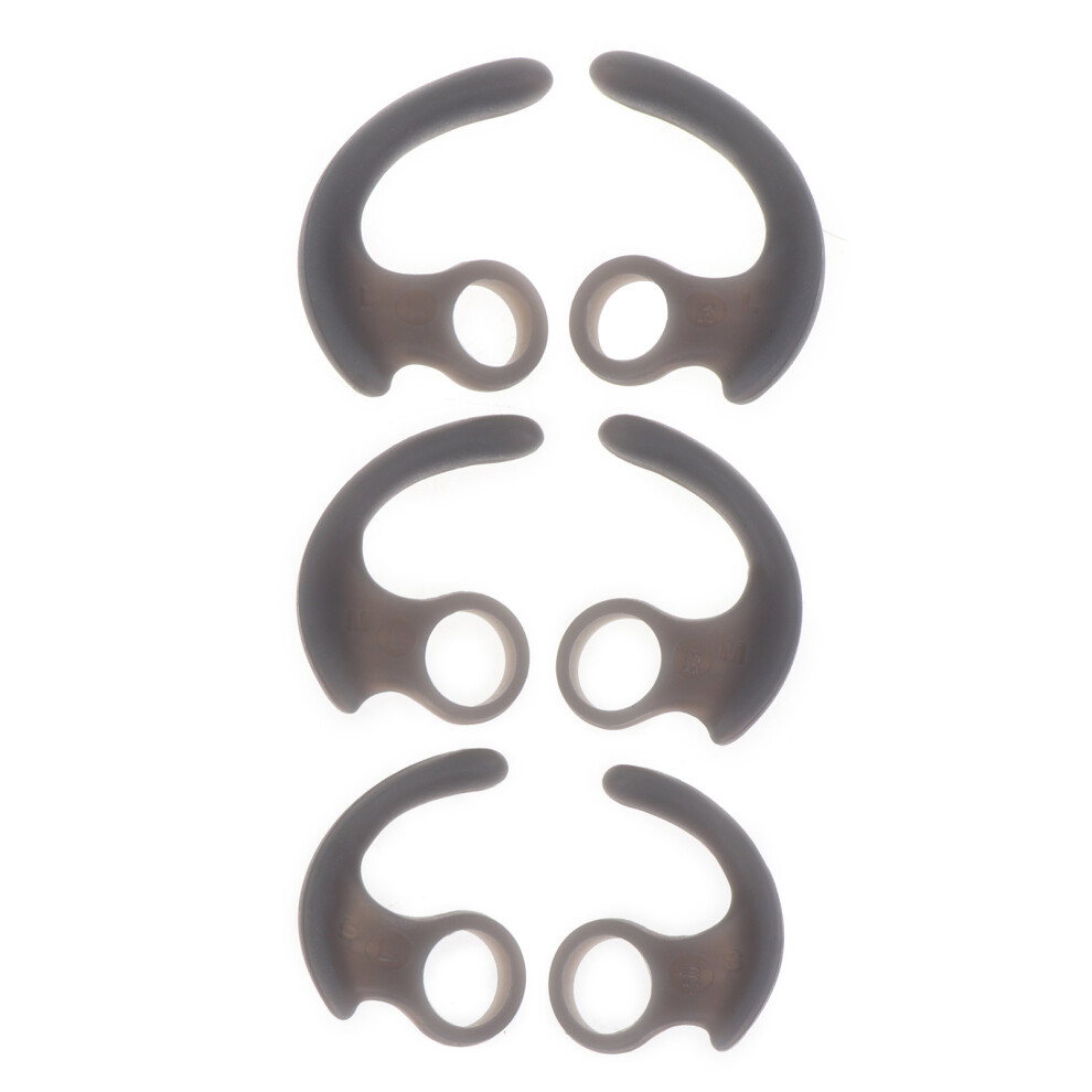 3Pairs/Lot Soft Silicone Case Ear Hook- Gray 7709000023004