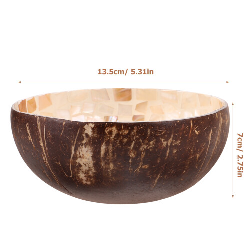 Coconuts Shell Salatschüssel Lebensmittelbehälter Für Home Hotel 1