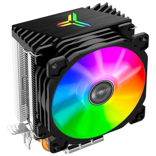 De Ventoinha Arrefecimento Cpu 12V Rgb Computador Preto