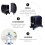 Computer Case Holder ABS CPU Stand Mit Bremsrollen Schwarz 10