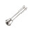 Coffee Stirrer Tamper Holzgriff Zubehör Silber 8