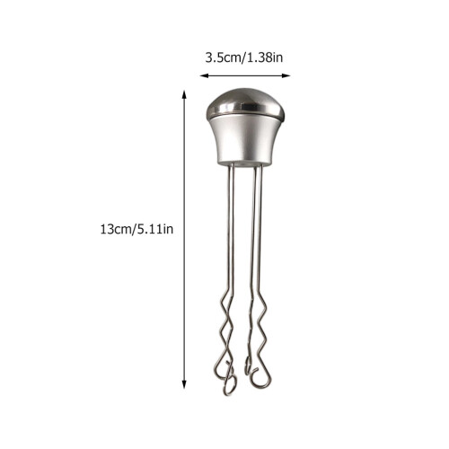 Coffee Stirrer Tamper Holzgriff Zubehör Silber 1