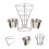 Set Acciaio con Contenitori Salse 4