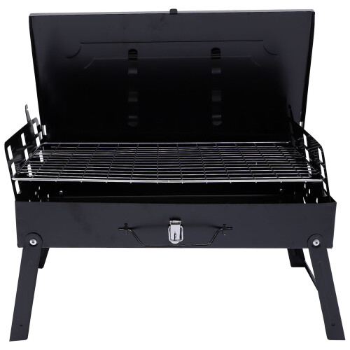 1 Set Draagbare Inklapbare Houtskoolgrill Bbq Rookoven 1