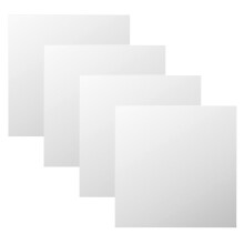 4Stk Selbstklebende Spiegelplatten Für Wand, Ganzflächig