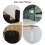 Durable Black Metal Barn Door Floor Guide with Adjustable Roller 10