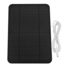 Carregador Solar 4W Para Câmera De Segurança Com Instalação Na Parede