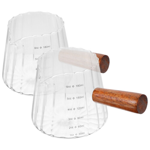 2Stk Transparente Kannchen Mit Für Milch Und 2