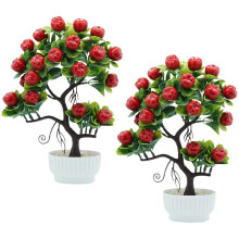 2 Sztuki Symulowane Jabłka Bonsai Do Domu I Biura