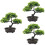 3 Unidades Árvore Bonsai Artificial Vaso Para Casa 6