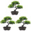 3 Unidades Árvore Bonsai Artificial Vaso Para Casa 2