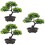 3 Unidades Árvore Bonsai Artificial Vaso Para Casa 7