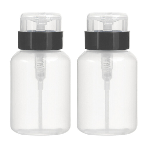 2Stück Leere Verschließbare Pumpflasche Für Nagellackentferner