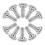 10Pcs Silver Iron Lamp Turn Switch Knobs Durable Screw-on Replacement 1