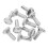 10Pcs Silver Iron Lamp Turn Switch Knobs Durable Screw-on Replacement 4