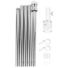 1 Set 1,8 M Fahnenmast Mit Halterung Wandmontage