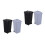 4Pcs Compact Plastic Trash Can with Lid for Home Desk Use 5