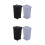 4Pcs Compact Plastic Trash Can with Lid for Home Desk Use 7