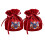 2St Decoratieve Rood Stoffen Candy Pouch, Handige Bruiloft Accessoire 10