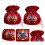 2St Decoratieve Rood Stoffen Candy Pouch, Handige Bruiloft Accessoire 9