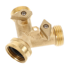 Hose Anschluss Y Form Schlauchadapter Messing Gartenschlauch Zubehör