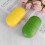 2Stk Pillendose Sechsfach Kunststoff Grün+Gelb 6
