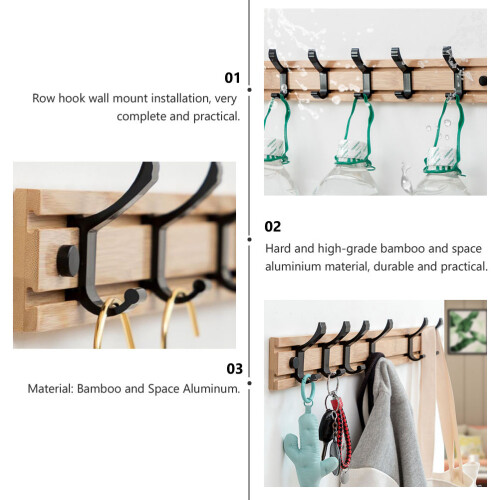 1 Set Kleiderhaken Für Zuhause Khaki 1