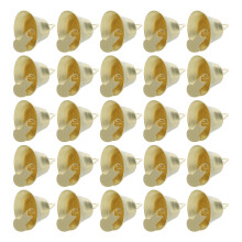 Masteelf 72 Stück Weihnachtsarmbänder Mini Glocke 1,60x1,60x1,50 Cm Golden