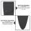 5Pcs Durable Black Scissor Covers Tip Protectors Pouches 8