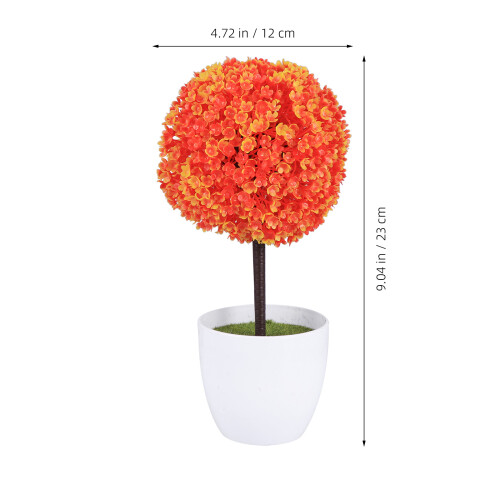 2 Unidades Bola Planta Artificial Bonsai Para Casa E 1