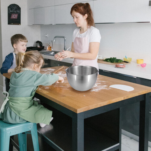 Stainless Steel Mixing Bowl Set For Egg Beating And Kitchen Use 2