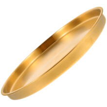 Flat Bottom Aufbewahrungstablett Ring Edelstahl Schmuckplatte