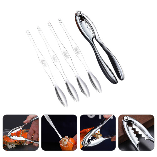 1 Set Mit 5 Krabbenwerkzeug Für Meeresfrüchte 2