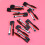 10Pièces Brosse Sourcils Noir Design Ergonomique 4