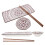 2 Sets Sushiplatten Keramik Mit Essstäbchen Und Dip Schälchen 4