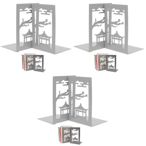6 Multifunktionale Buchstützen Dekorative Buchhalter 2