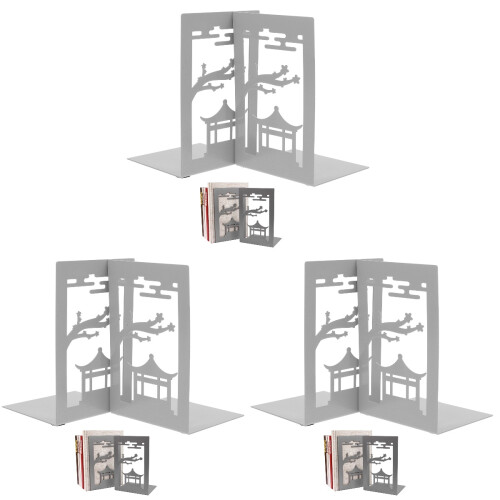 6 Multifunktionale Buchstützen Dekorative Buchhalter 1