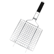 Grillrost Quadratisch Faltbar Mit Holzgriff Für Outdoor Bbq