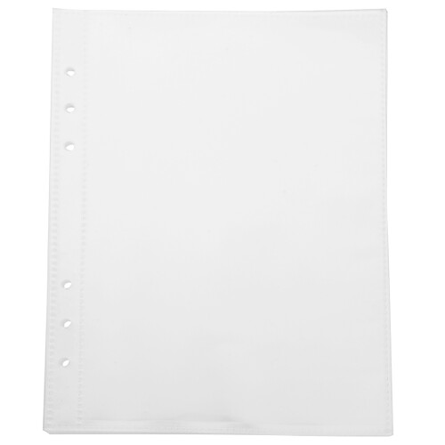 20Stück Loseblatt Ablagehüllen Wiederverwendbare Ringbuch Einleger 2
