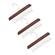3St Mehrzweck Hänger Mit 8 Haken Für Accessoires Holz