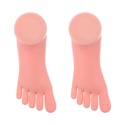 4 Unidades Modelo Pé Silicone Para Manicure E Treinamento 2