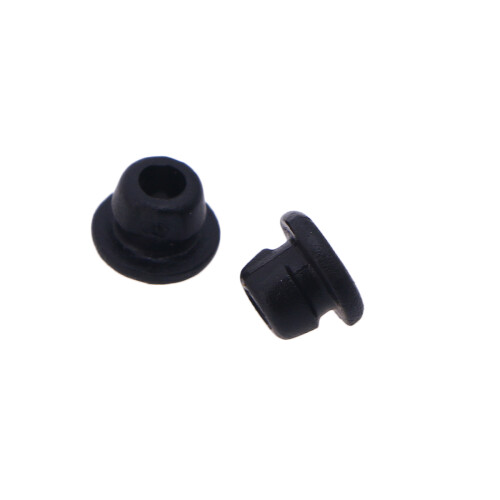 100 Unidades De Silicone Agulha Rebites Mamilos (Preto)