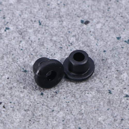 100 Unidades De Silicone Agulha Rebites Mamilos (Preto) 1